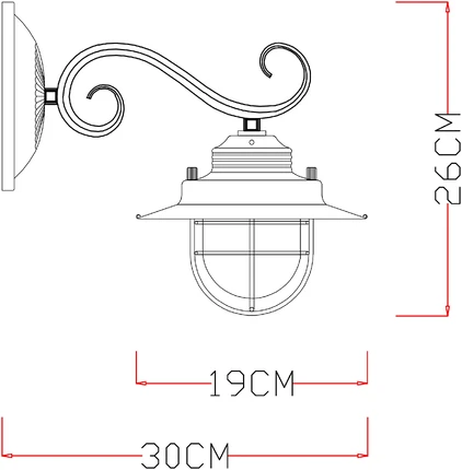 Бра Arte Lamp LANTERNA A4579AP-1WG